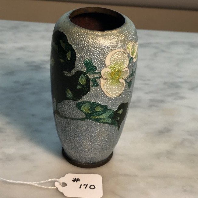 Antique Japanese Older Cloisonne Mini Vase 3.5" Tall... (1 of 4)