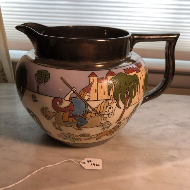 Vtg Scarce Lenox Belleek/American Hand Painted Pitcher (1 of 7)