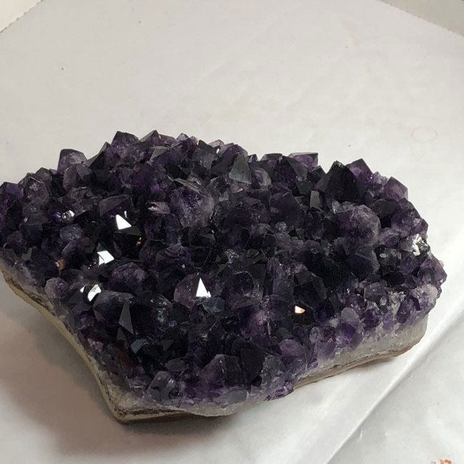 Vintage Amethyst Geode Paperweight 6" x 5" as Pictured. (1 of 7)