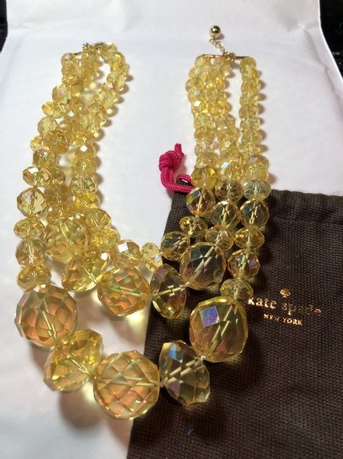 Designer Kate Spade Triple Strand Beaded Graduated Neck (1 of 6)