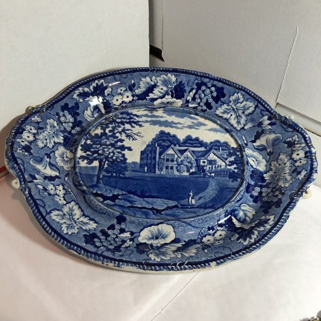 Antique Wood & Sons Burslem England Soup Tureen Plate..: Antique Wood & Sons Burslem England Soup Tureen Plate 13.75in Wide Preowned from an Estate. $15.00 Domestic Shipping.