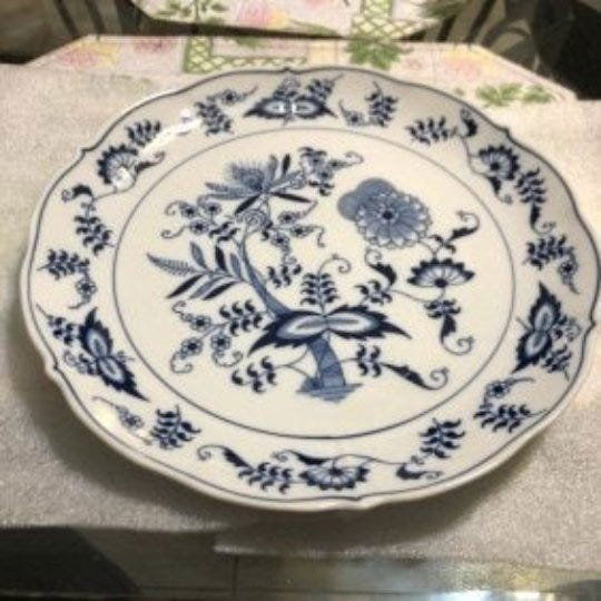 Vintage Blue Danube 12in Diameter Round Chop Plate w/Ol: Vintage Blue Danube 12in Diameter Round Chop Plate w/Old Logo as Pictured. $15.00 Domestic Shipping.