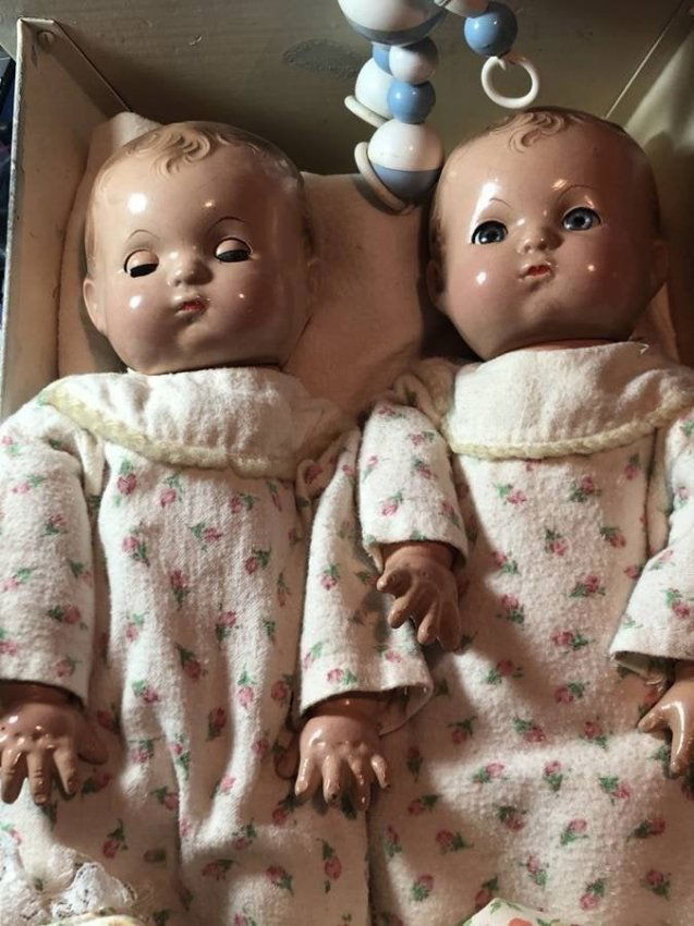 2-Early Effanbee Patsy Baby Dolls (Twins??) 12" Tall... (1 of 10)