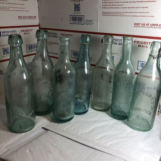 7-Antique Soda/Pop Bottles from New Jersey Shore Area.. (1 of 7)