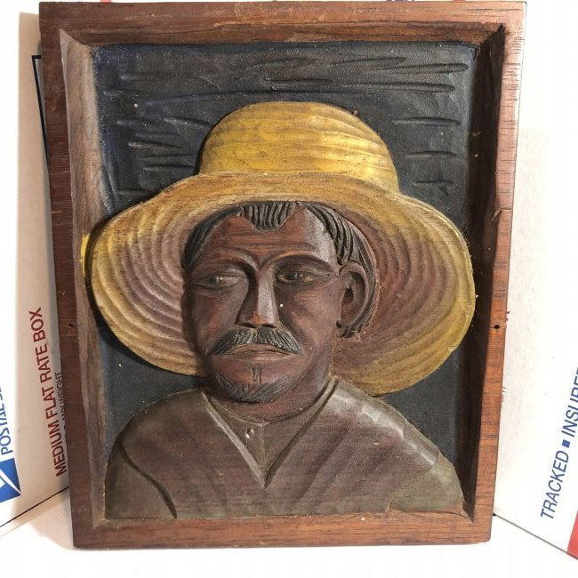 Scarce c1930s Mexican Folk Art Hand-Painted & Carved... (1 of 6)