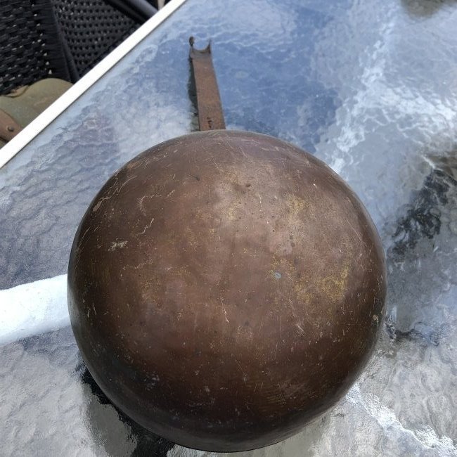 Antique Early 1800's Copper Long Handle Chocolate Pot (1 of 6)