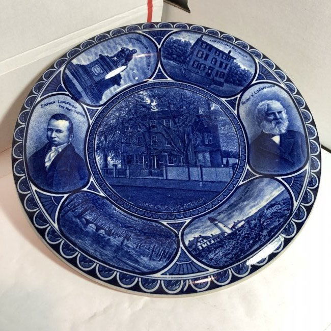 Rowland/Marsellus Staffordshire Henry Longfellow Plate. (1 of 6)