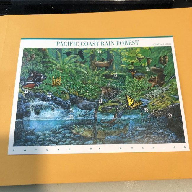 PACIFIC COAST RAIN FOREST STAMP SHEET AT FACE VALUE...: PACIFIC COAST RAIN FOREST STAMP SHEET AT FACE VALUE & FREE SHIPPING!