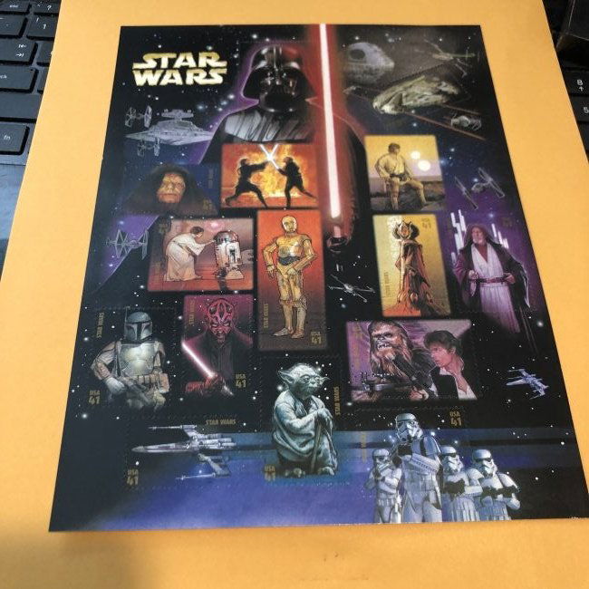 Star Wars Stamp Sheet At Face Value & Free Shipping!