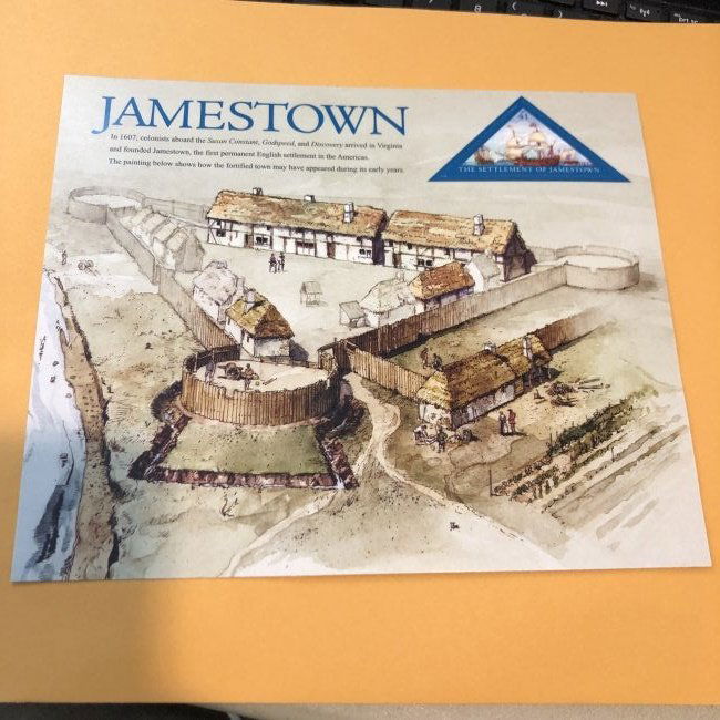 JAMESTOWN STAMP SHEET AT FACE VALUE & FREE SHIPPING! (1 of 2)