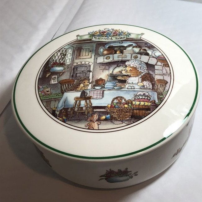 Vtg Villeroy & Boch Foxwood Tales Trinket Box/Bowl (1 of 5)