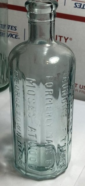 Antique Atwoods Jaundice Bitters Bottle Georgetown Mass (1 of 6)