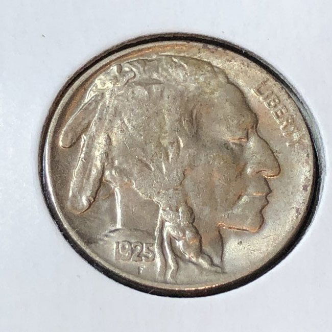1925-P AU/UNC CONDITION BUFFALO NICKEL AS PICTURED (1 of 2)