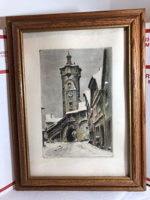 Vintage Scarce Antique German Paul Geissler Hand Signed (1 of 5)