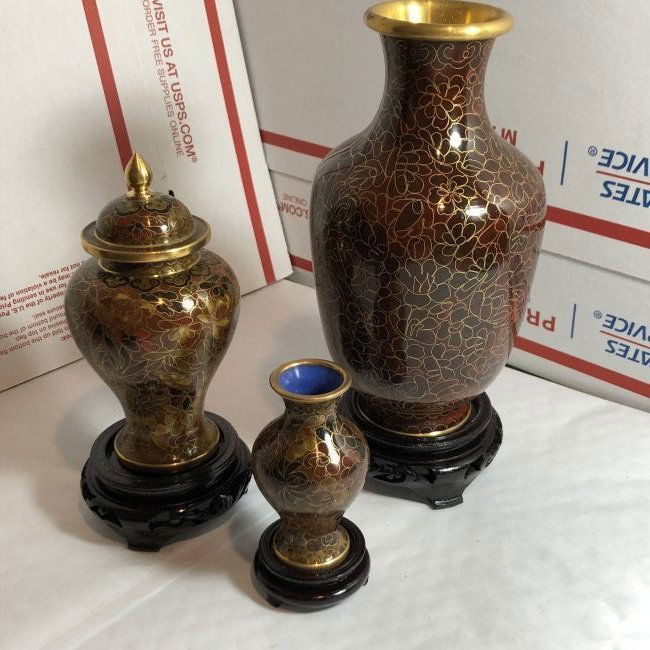 3-Chinese Cloisonne Collection in Superb Condition.... (1 of 8)