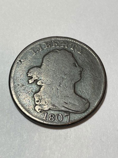 1807 Good/VG Condition US Half Cent Type Coin... (1 of 2)