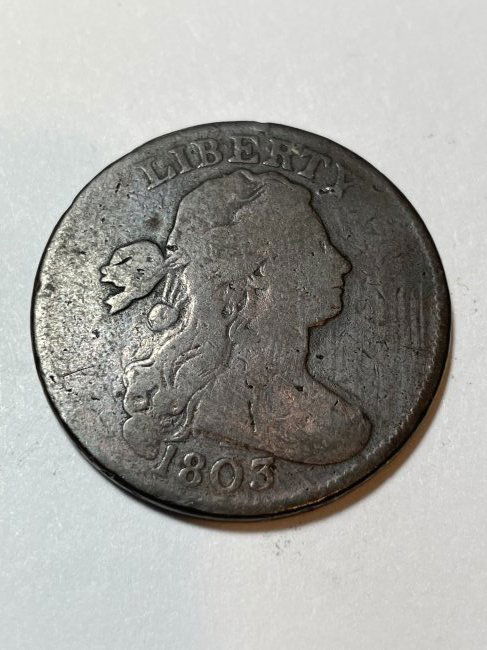 1803 VG Condition Small Date/Small Fraction US Large 1c (1 of 2)