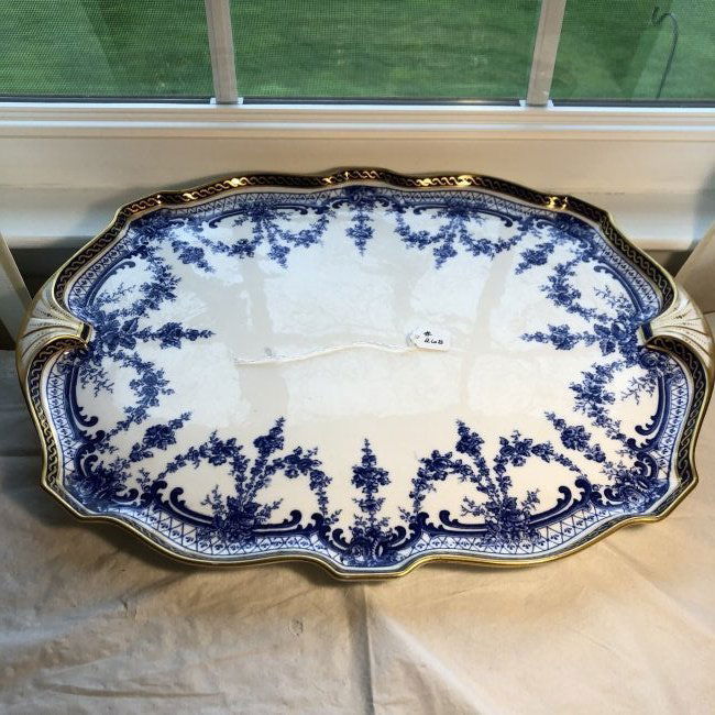 Vintage ROYAL CROWN DERBY Serving Tray 13.5" x 17.5" .. (1 of 5)