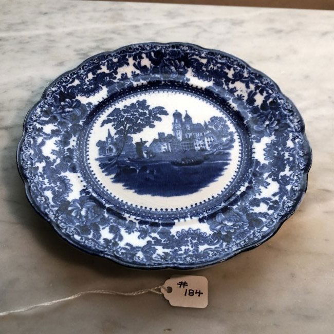 Vintage Flow Blue 8.25" Diameter Plate Preowned... (1 of 4)
