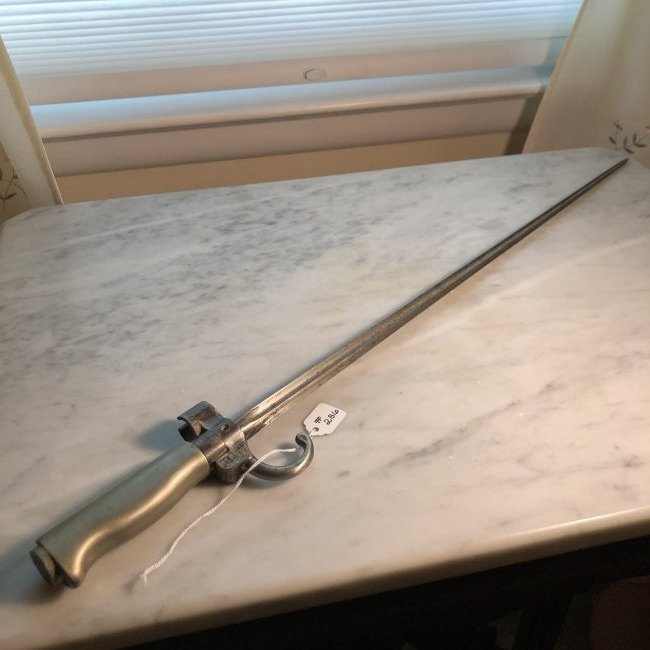 Early French Bayonet 21" Long & Numbered in Very Good..: Early French Bayonet 21" Long & Numbered in Very Good Condition. $20.00 Domestic Shipping.