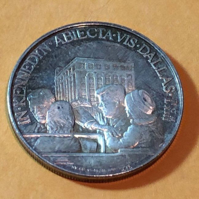 SCARCE JOHN F. KENNEDY ASSASINATION SILVER MEDAL... (1 of 2)
