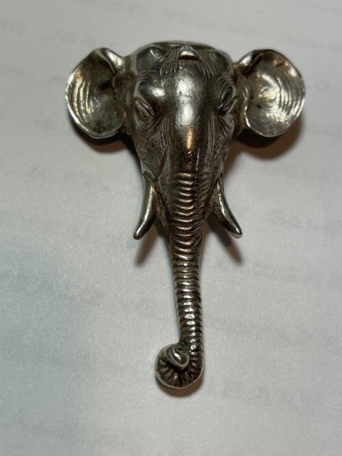 Vintage Sterling Silver Elephant Pin 22.9 Grams TW...: Vintage Sterling Silver Elephant Pin 22.9 Grams TW Preowned from an Estate. $4.00 Domestic Shipping.