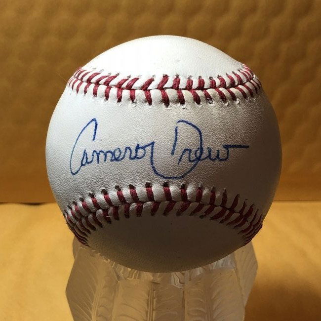 CAMERON DREW Autographed Baseball as Pictured... (1 of 2)