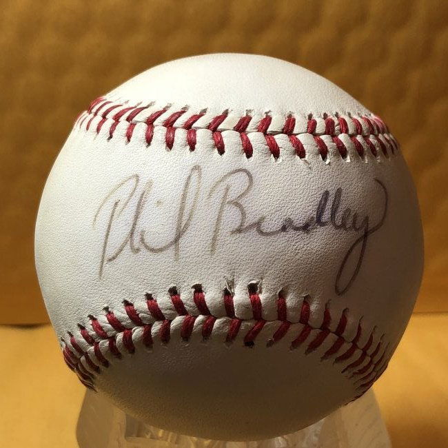 PHIL BRADLEY Autographed Baseball as Pictured... (1 of 2)