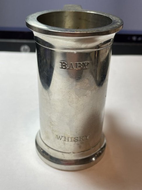 Vtg Air France Concorde Pewter Whisky Shot Measure Cup (1 of 6)