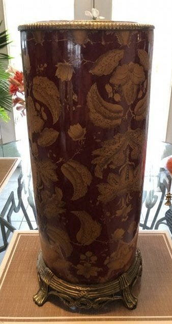 Sarreid Ltd. Ceramic Large Umbrella Stand with Base... (1 of 7)