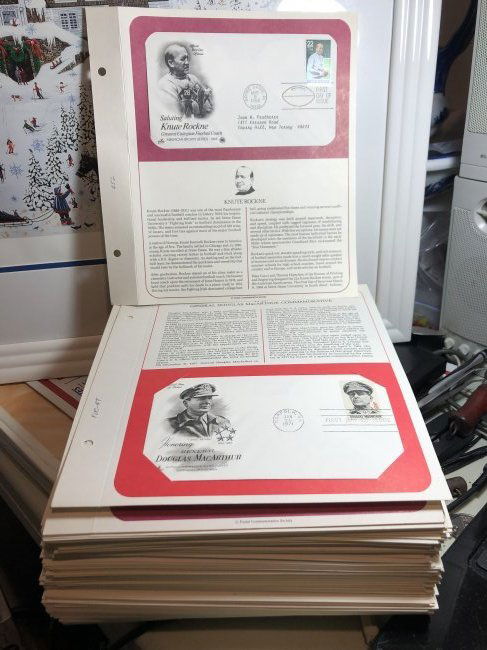 177 First Day Issue U.S. Stamp Covers w/Story Cards... (1 of 4)