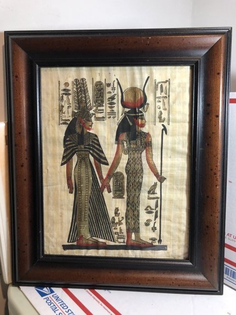 Papyrus Painting The Queen & Goddess Of Love Artwork... (1 of 5)