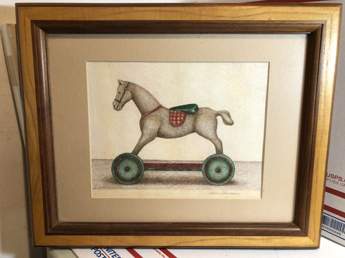 Alison Thiessen SIGNED Hobby Horse Lithograph/Print... (1 of 4)