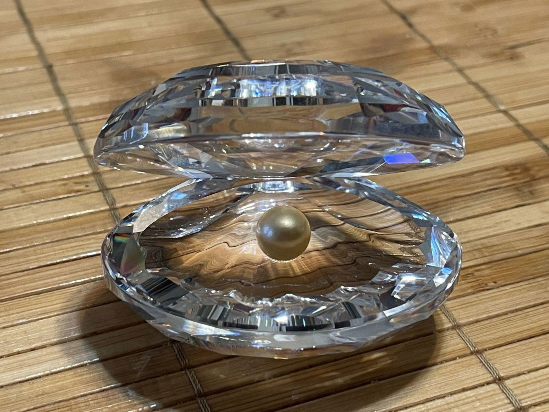 Vintage Retired Authentic Swarovski Crystal Large Clam (1 of 5)