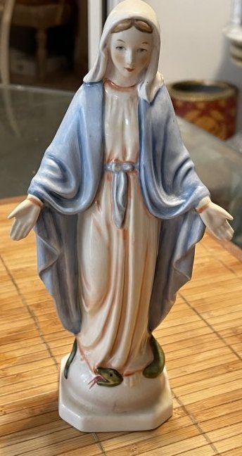 Vintage Goebel Miraculous Mary Statue w/Open Arms 8"... (1 of 3)