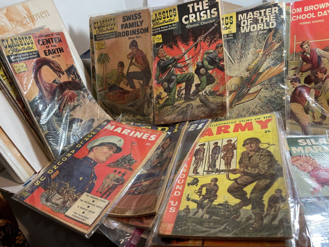 72-Classics Illustrated & Some Juniors Comic Book Lot.. (1 of 10)