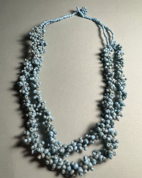 Vtg Double Strand Turquoise Seed Bead 18" Necklace... (1 of 5)