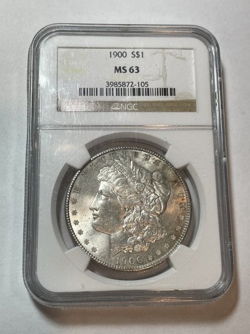 NGC Certified 1900-P MS63 Morgan Silver Dollar as Pic'd (1 of 4)