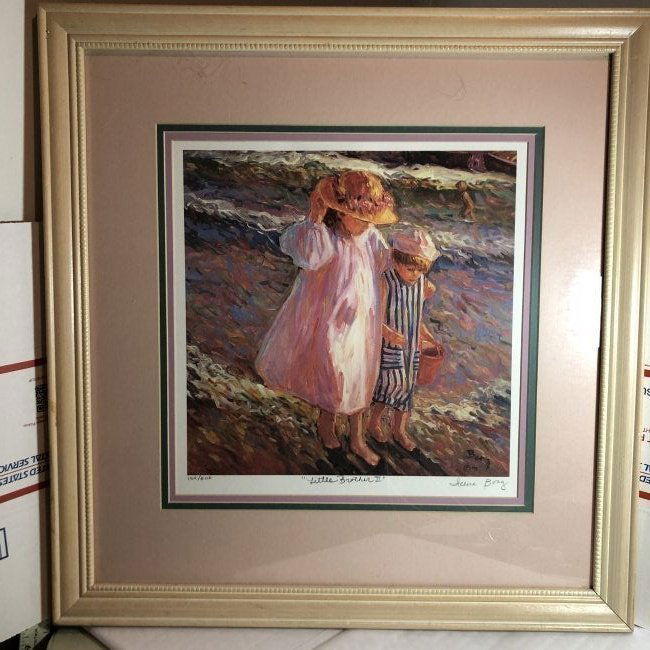 Irene Borg Little Brother II Signed & Numbered Lithograph 154/800... (1 of 5)