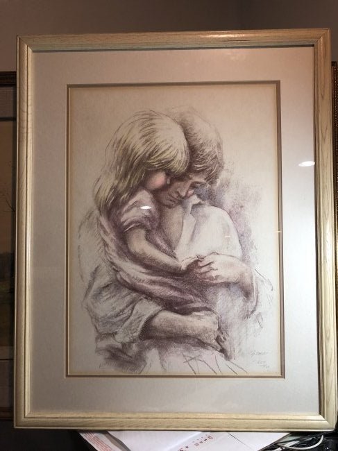 Fathers Love Pencil Signed by Marilyn Zapp Limited Edition 664/750 Lithograph... (1 of 4)