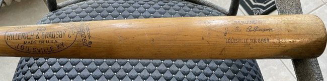 Vintage 36" Old JACKIE ROBINSON Bat POWERIZED JR6 Louisville Slugger by Hillerich & Bradsby: Vintage 36" Old JACKIE ROBINSON Bat POWERIZED JR6 Louisville Slugger by Hillerich & Bradsby 125 BROOKLYN DODGER Used Condition as Pictured. $20 Domestic Shipping. No International Shipping.