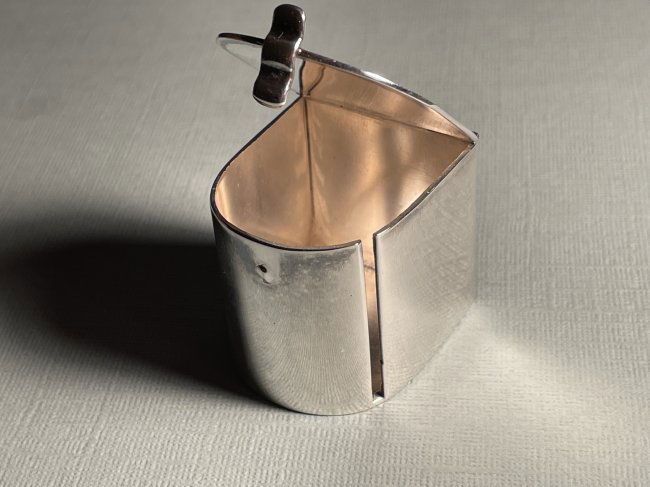 Vintage Sterling Silver Hinged Trinket Stamp/Coin Safe Box 39.8 Grams TW (1 of 5)