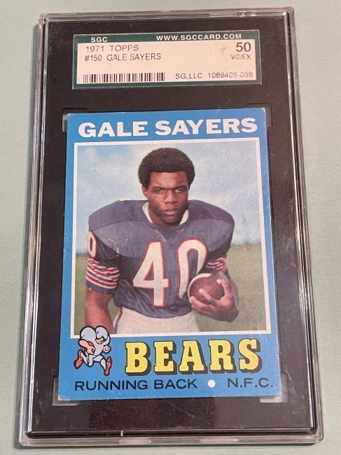 SGC Certified Gale Sayers 1971 Topps #150 Graded Football Card as Pictured. (1 of 5)