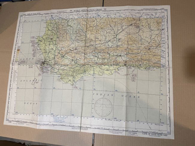 Vtg Cape of Good Hope South Africa Original Map & NOT A COPY! (21.75" x 28.75") Preowned (1 of 6)