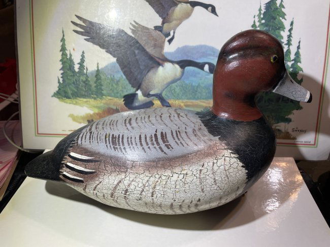 Charles Edgar Hutson 2004 Maryland Hand Carved & Painted Duck Decoy Sculpture: Charles Edgar Hutson 2004 Maryland Hand Carved & Painted Duck Decoy Sculpture Scarce as Pictured. $18 DOMESTIC SHIPPING.
