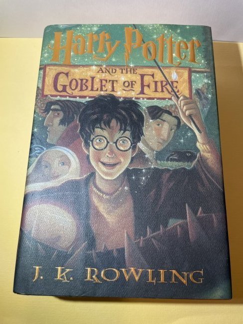 Scarce Harry Potter & the Goblet of Fire Novel by J. K. Rowling 1st American Edition Hardcover: Scarce Harry Potter & the Goblet of Fire Novel by J. K. Rowling 1st American Edition Hardcover in VG preowned Condition. $6 DOMESTIC SHIPPING.