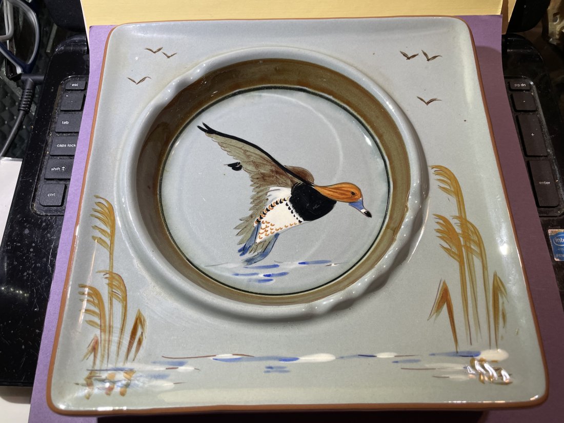 Vintage Mid-Century Stangl Pottery Duck Ashtray 9" x 9' in VG Preowned Condition (1 of 6)