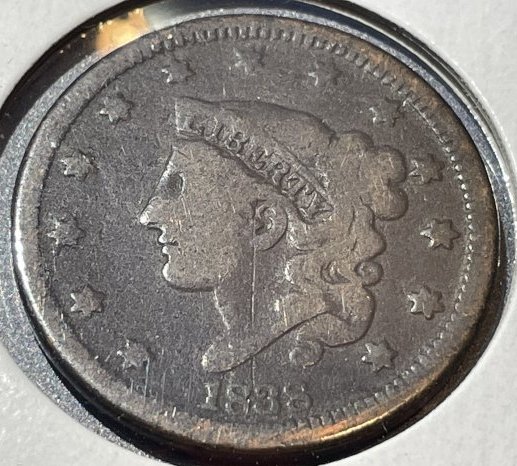 1838 Good Condition US Large Cent as Pictured. (1 of 2)