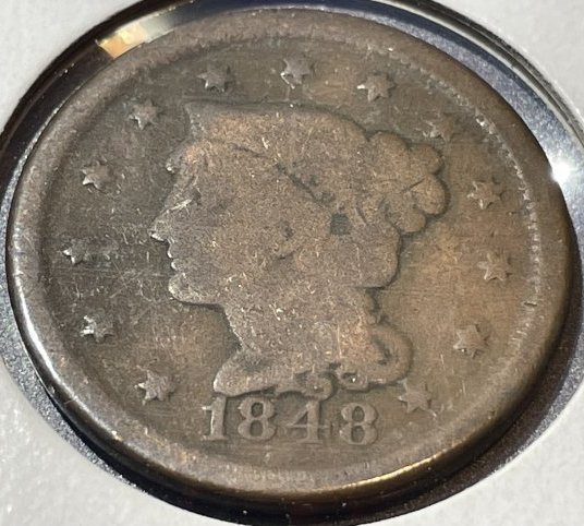 1848 Good Condition US Large Cent as Pictured. (1 of 2)