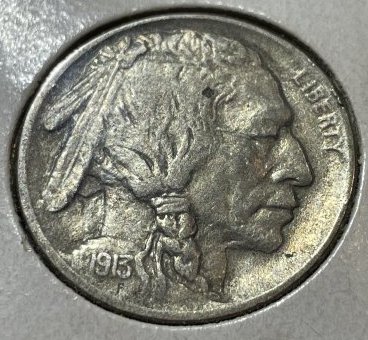 1913-P Type-1 Very Fine+ Condition Buffalo Nickel as Pictured. (1 of 2)